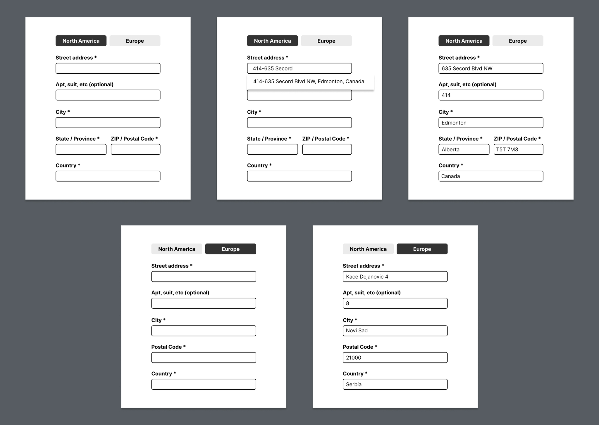 Form Address Optimization Strategy